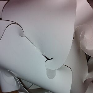 Modern White Abstract Sculpture